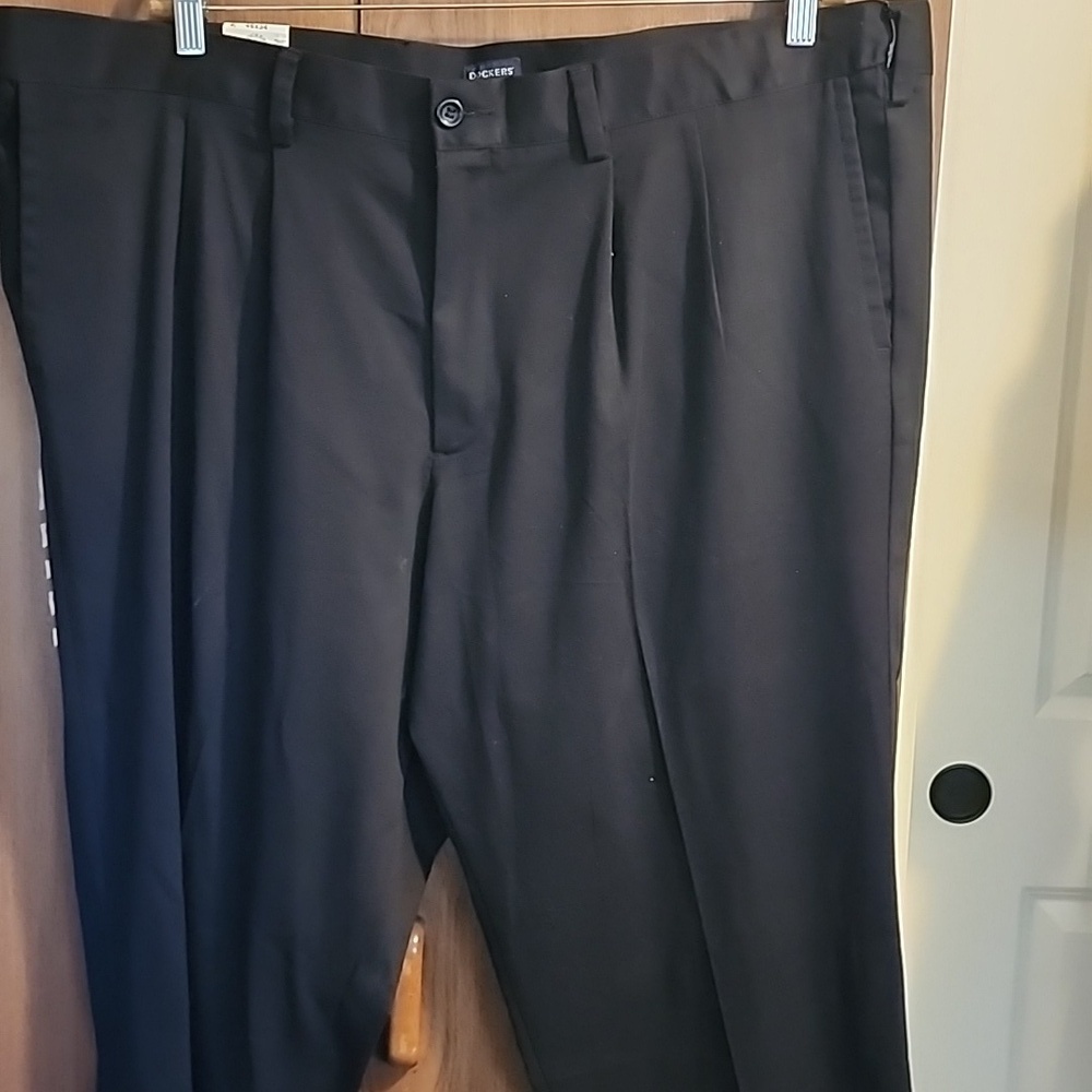 Dockers Men's Black Easy Khaki Pants Big&Tall Classic Fit 46x34